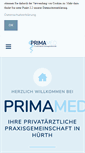 Mobile Screenshot of primamed-huerth.de